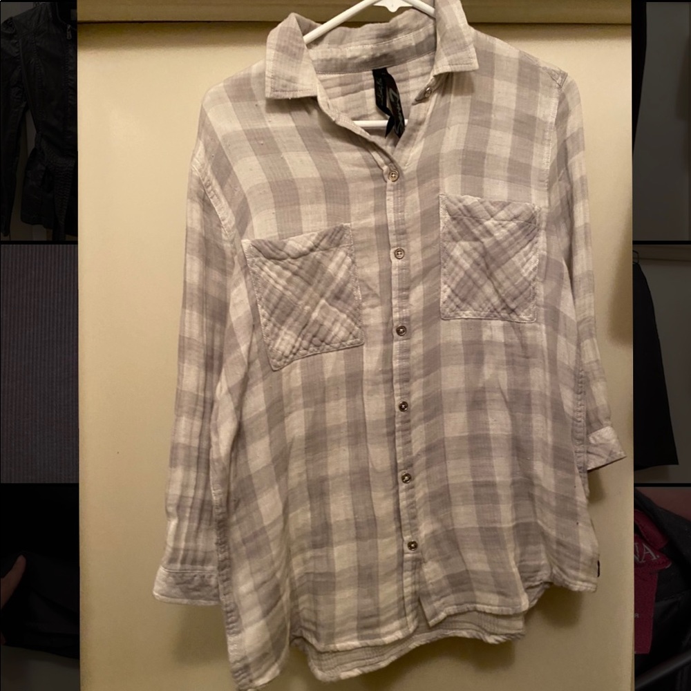 Seven plaid shirt